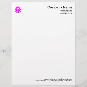 Arrow - Magenta Letterhead