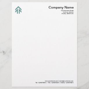 Arrow - Ocean Green Letterhead