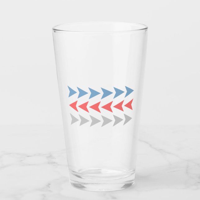 Arrow Pattern Glass (Front)