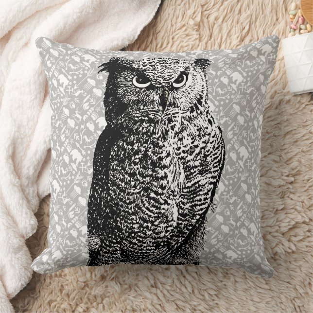 Arrow Pattern New Baby Boys Room Forest Owl Cushion (Blanket)