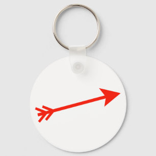 Arrow Red 15deg The MUSEUM Zazzle Gifts Key Ring
