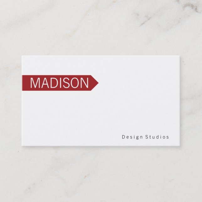Arrow | Red Business Card (Front)