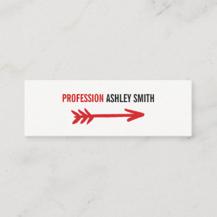Arrow / Red Mini Business Card
