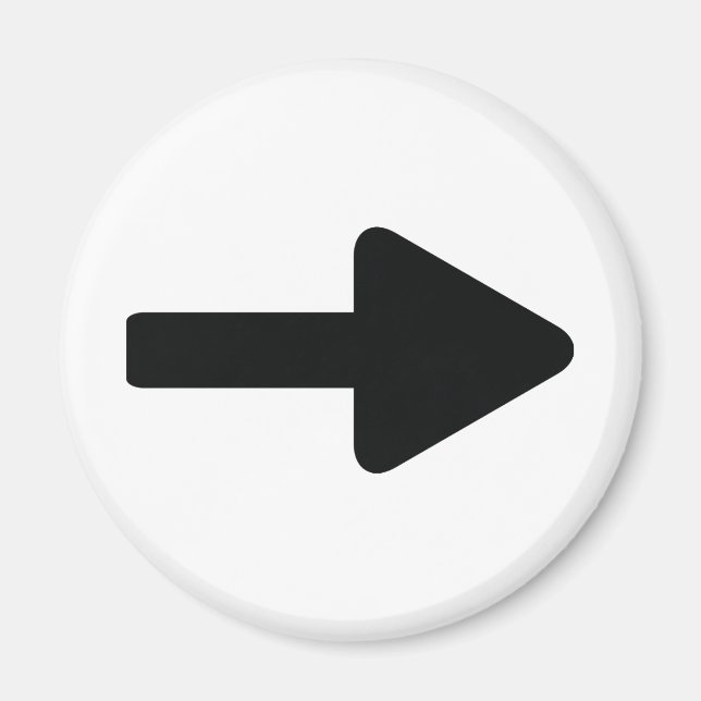 arrow right icon black magnet (Front)