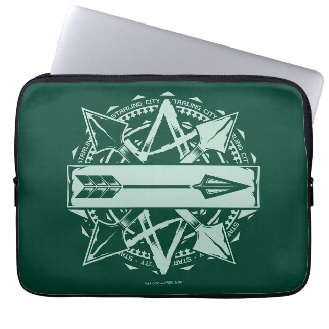Arrow | Starling City Arrow Badge Laptop Sleeve (Front)