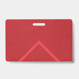 Arrow Up Red Name Badge Design – Customisable ID Badge