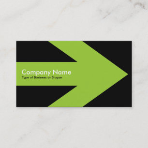 Arrow v3 (Martian Green) - Black Business Card