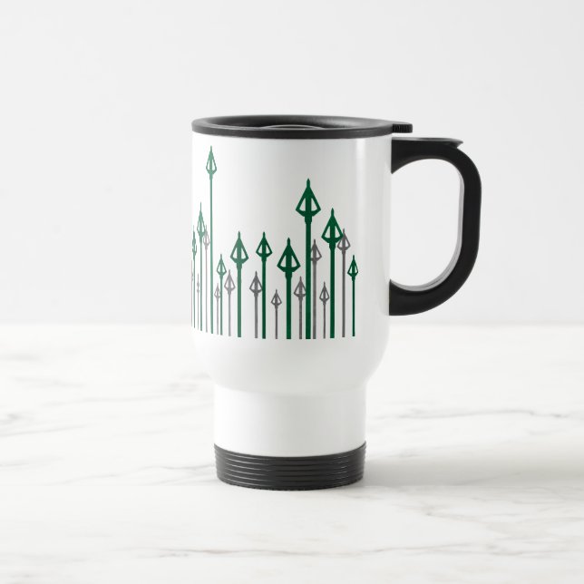 Arrow | Vertical Arrows Graphic Travel Mug (Right)