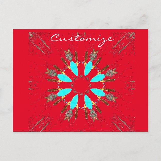 Arrowhead Feathers Pow-wow Thunder_Cove Postcard (Front)