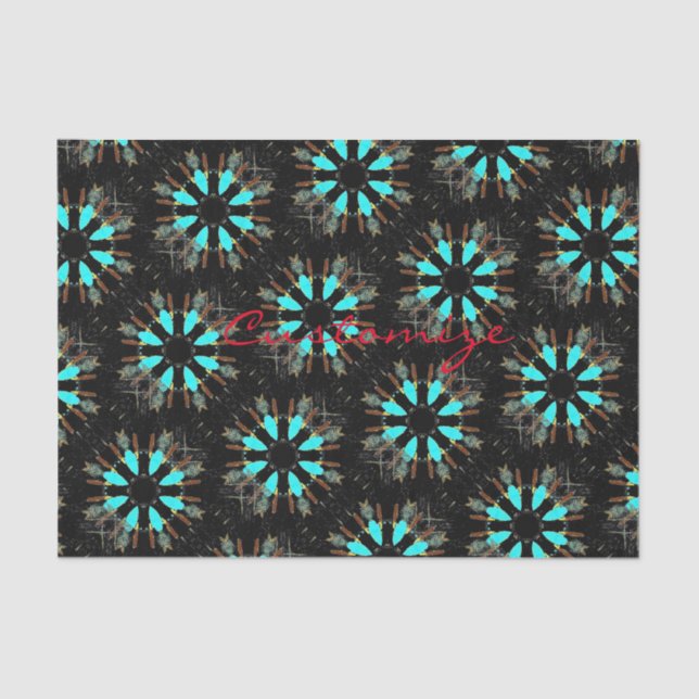 Arrowhead Feathers Pow-wow Thunder_Cove Tissue Paper (Front)