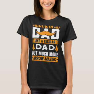 Arrowhead Hunter Dad Flint Artefact Archery Collec T-Shirt