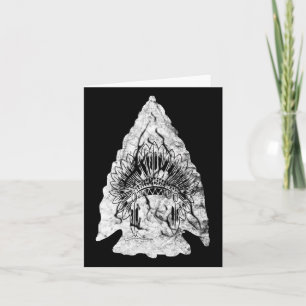 Arrowhead Hunter Native American Arrowhead Hunting Card