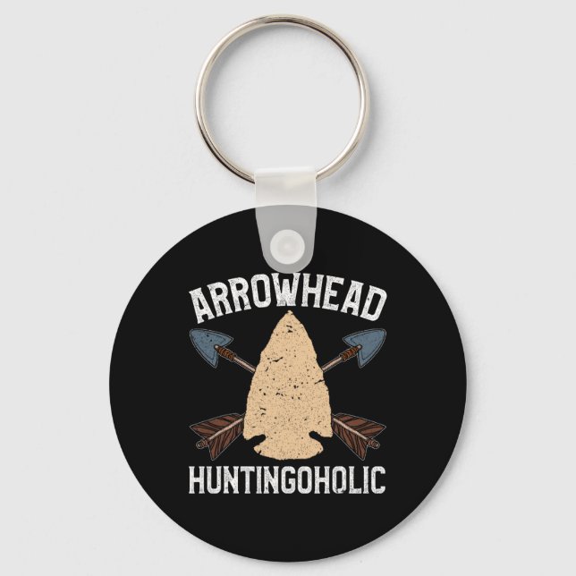 Arrowhead Hunter Shirt Funny Arrowhead Huntingohol Key Ring (Front)