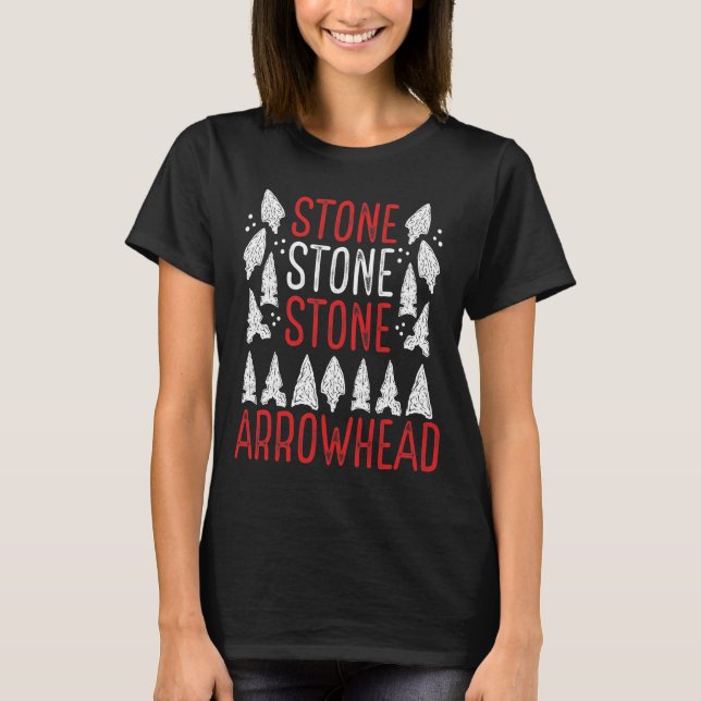 Arrowhead Hunting Alabama Artefact Collector T-Shirt (Front)