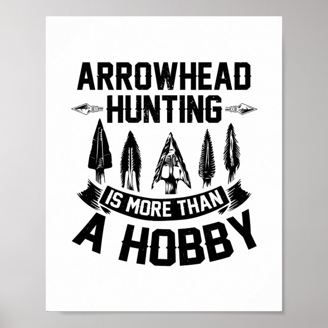 Arrowhead Hunting | Arrowhead Hunter Gift Ideas Poster (Front)