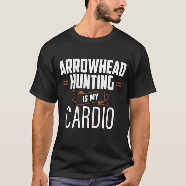 Arrowhead Hunting Cardio Hunter Artefact Collector T-Shirt (Front)