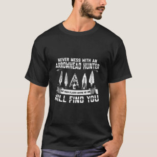 Arrowhead Hunting   Flintknapping Artefact Gift T-Shirt