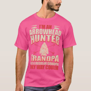 Arrowhead Hunting Funny Arrowhead Hunter Grandpa T-Shirt