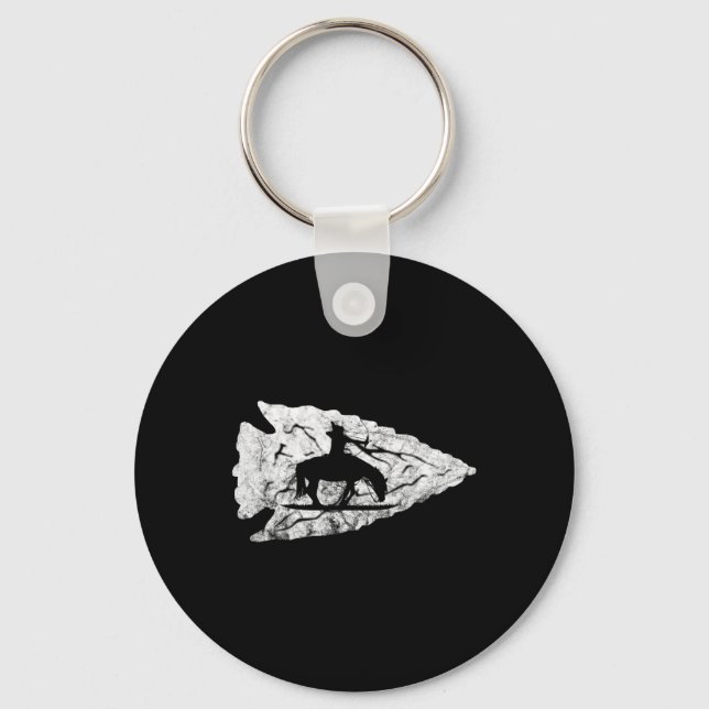 Arrowhead Hunting Native American Relic Hunter Arr Key Ring (Front)