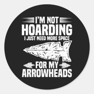 Arrowhead Stone Necklace Display Case Arrowhead Co Classic Round Sticker