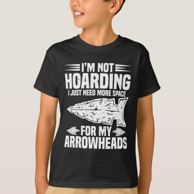 Arrowhead Stone Necklace Display Case Arrowhead Co T-Shirt (Front)