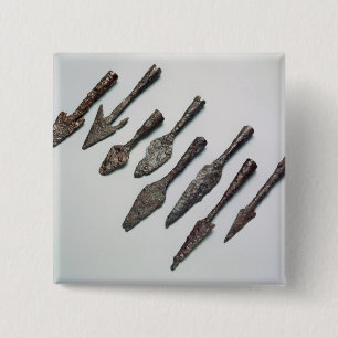 Arrowheads, Iron Age (iron) 15 Cm Square Badge