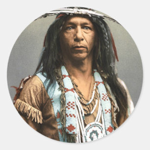 Arrowmaker - An Ojibwa Brave1903 Classic Round Sticker