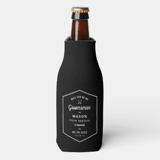 Arrows Groomsman Proposal Bottle Cooler