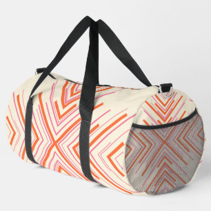 Arrows in Pink, Orange and Cream Duffle Bag