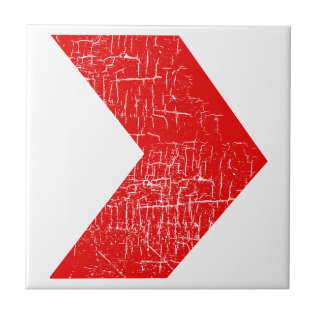 arrows red pattern tile (Front)