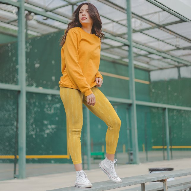 Arrows Yellow Capri Leggings (Creator Uploaded)