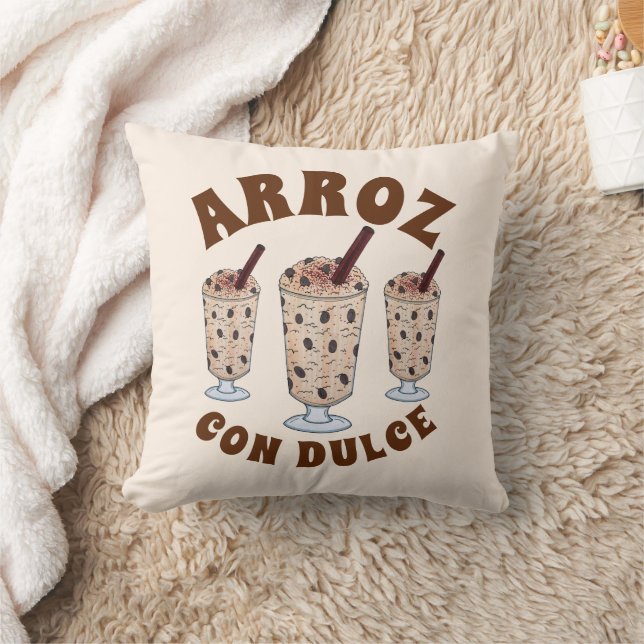 Arroz con Dulce Puerto Rican Coconut Rice Pudding Cushion (Blanket)