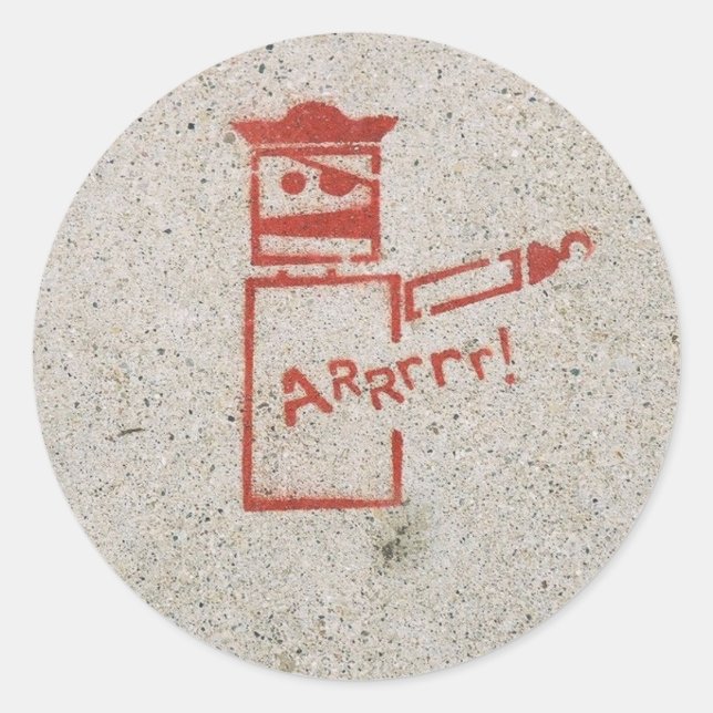 Arrrr Classic Round Sticker (Front)