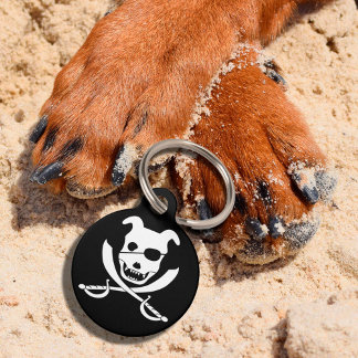 Arrrr it's the doggy roger! pet tag