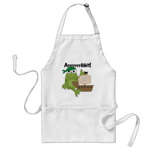 Arrrrrrribbit Frog Pirate Tshirts and Gifts Standard Apron