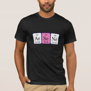 Arsène periodic table name shirt