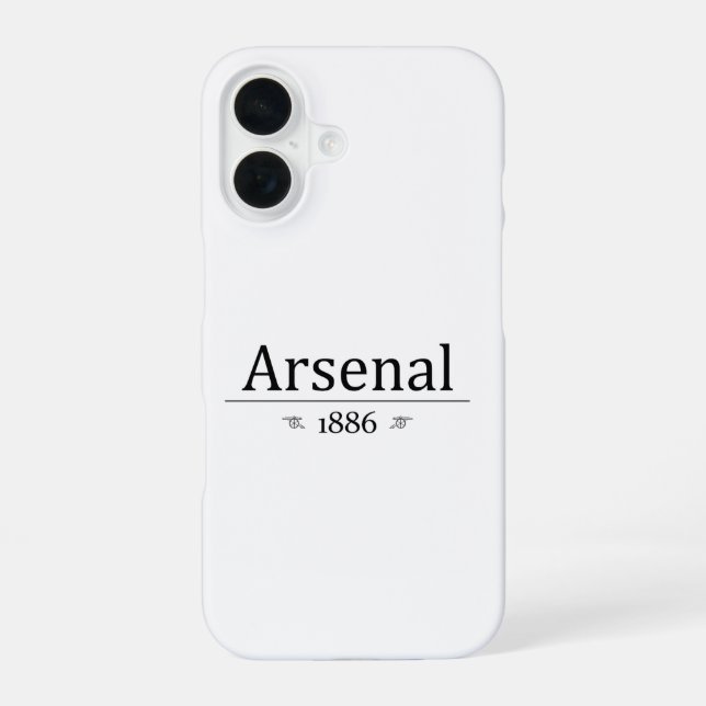 Arsenal 1886 iPhone 16 case (Back)