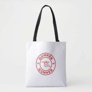 Arsenal gunner tote bag