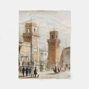 Arsenal of Venezia by Lorenzo Kirchmayr Fleece Blanket