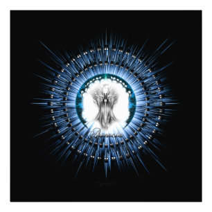 Arsencia Ethereal Silver Light Fractal Art Photo Print