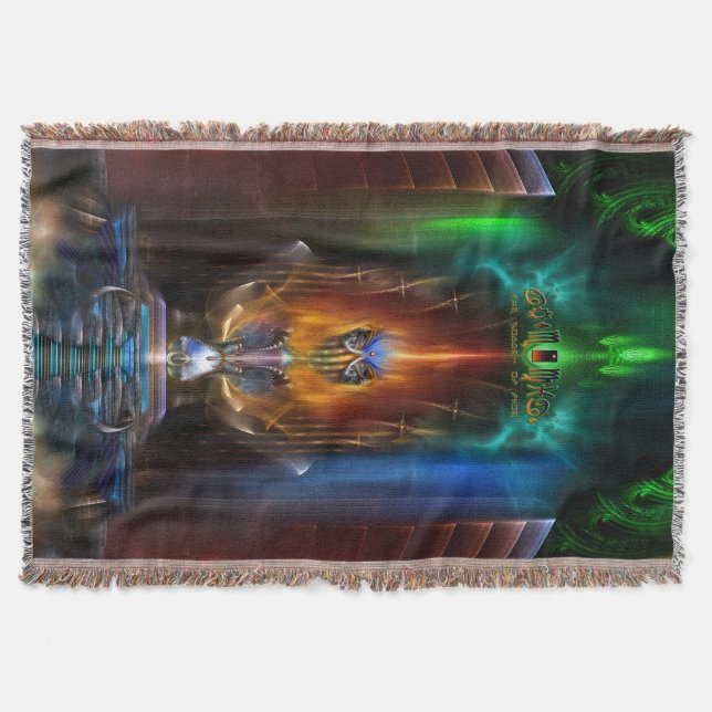 Arsencia - Goddess Of Fire Throw Blanket (Front)