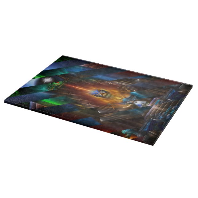 Arsencia Golden Goddess Razor Cut Cutting Board (Corner)