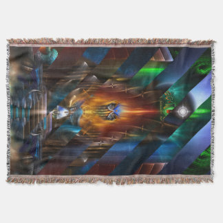 Arsencia Golden Goddess Razor Cut Throw Blanket