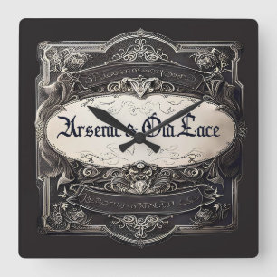 Arsenic & Old Lace Victorian Square Wall Clock