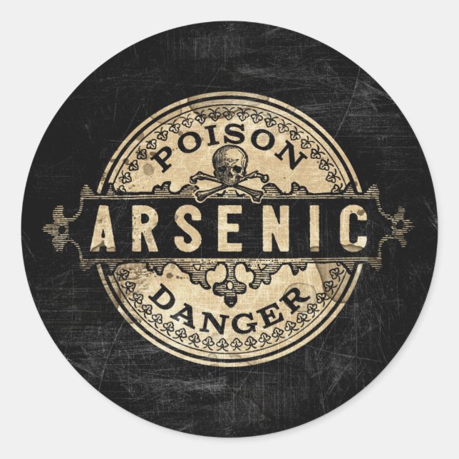Arsenic Vintage Style Poison Label (Front)