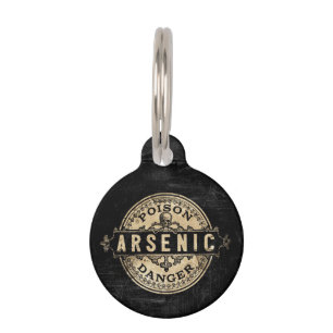 Arsenic Vintage Style Poison Label Pet Tag
