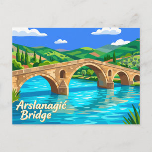 Arslanagić Bridge Bosnia and Herzegovina Postcard