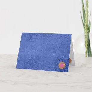 Art101 Gold Seal - Blue Berry Satin Silk Blanks Holiday Card