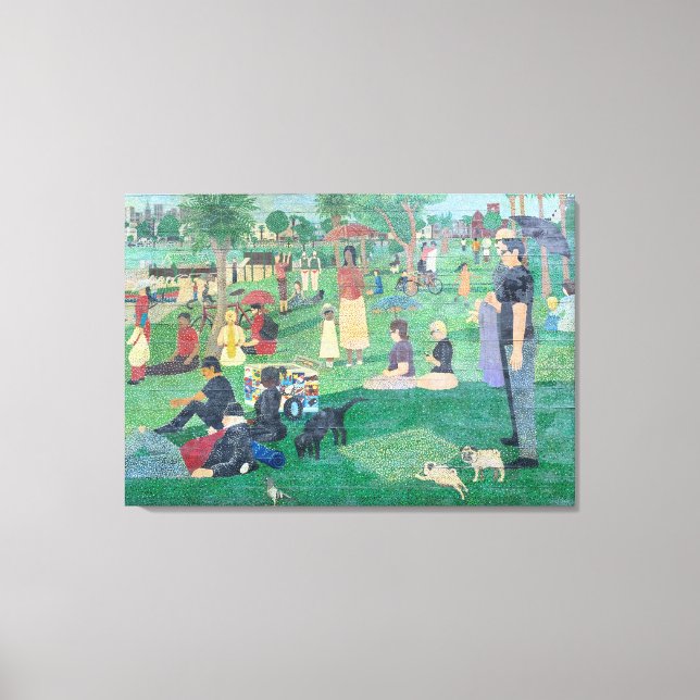 art2Celebrate: A Sunday Afternoon at Dolores Park Canvas Print (Front)