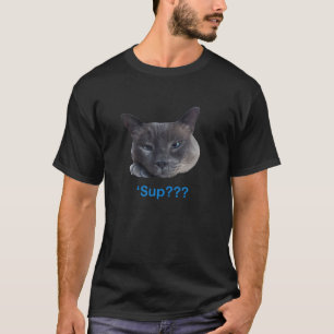 Art4simon Blue-Point Siamese 'Sup??? Cat T-Shirt